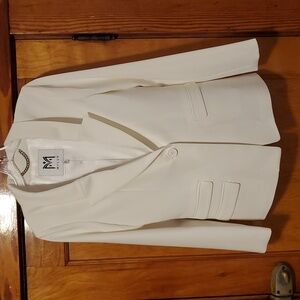 Milly White Blazer Size 8